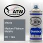 Preview: Mazda, Medium Platinum Metallic, RC / 19G: 400ml Sprühdose, von ATW Autoteile West.